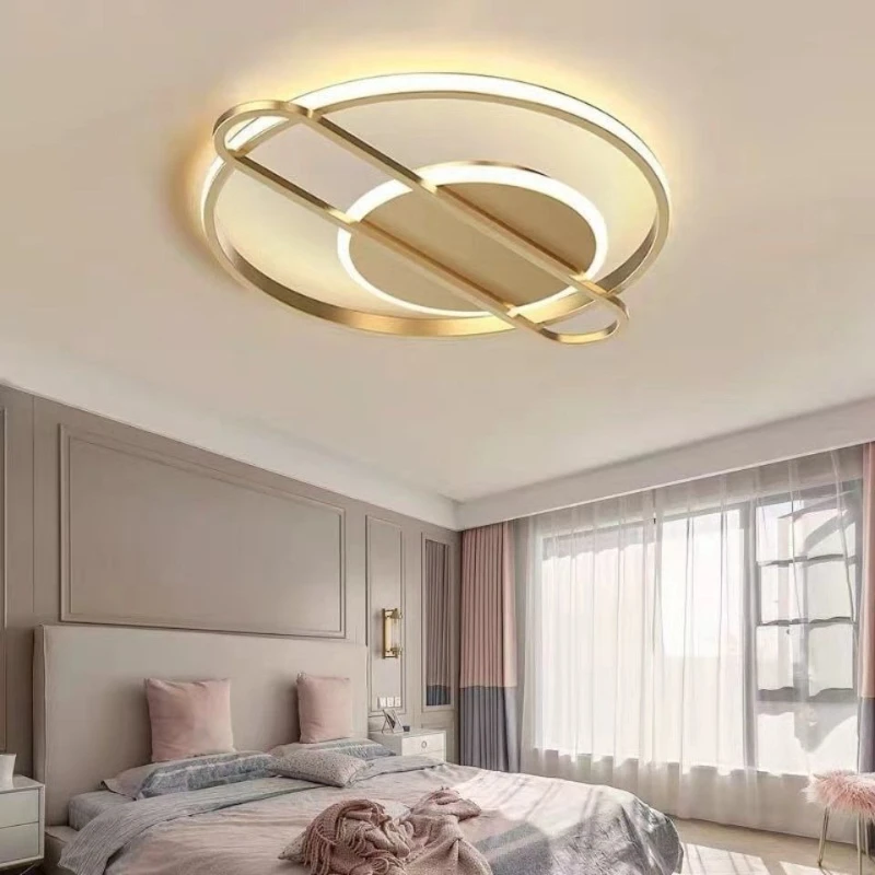 

Simple and Modern LED Ceiling Lights Room Nordic Lighting Fixtures Master Bedroom Light Luxury Style Warm New Home
