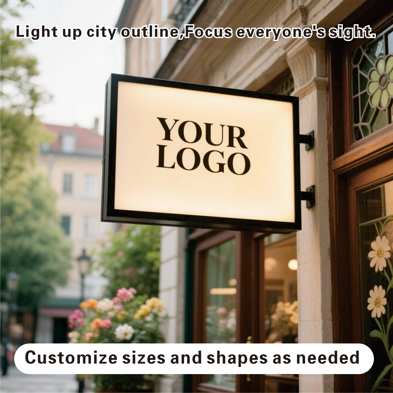 Custom LED light signboard lights for sign outdoor waterproof store Logo company business sign customized logo for advertising