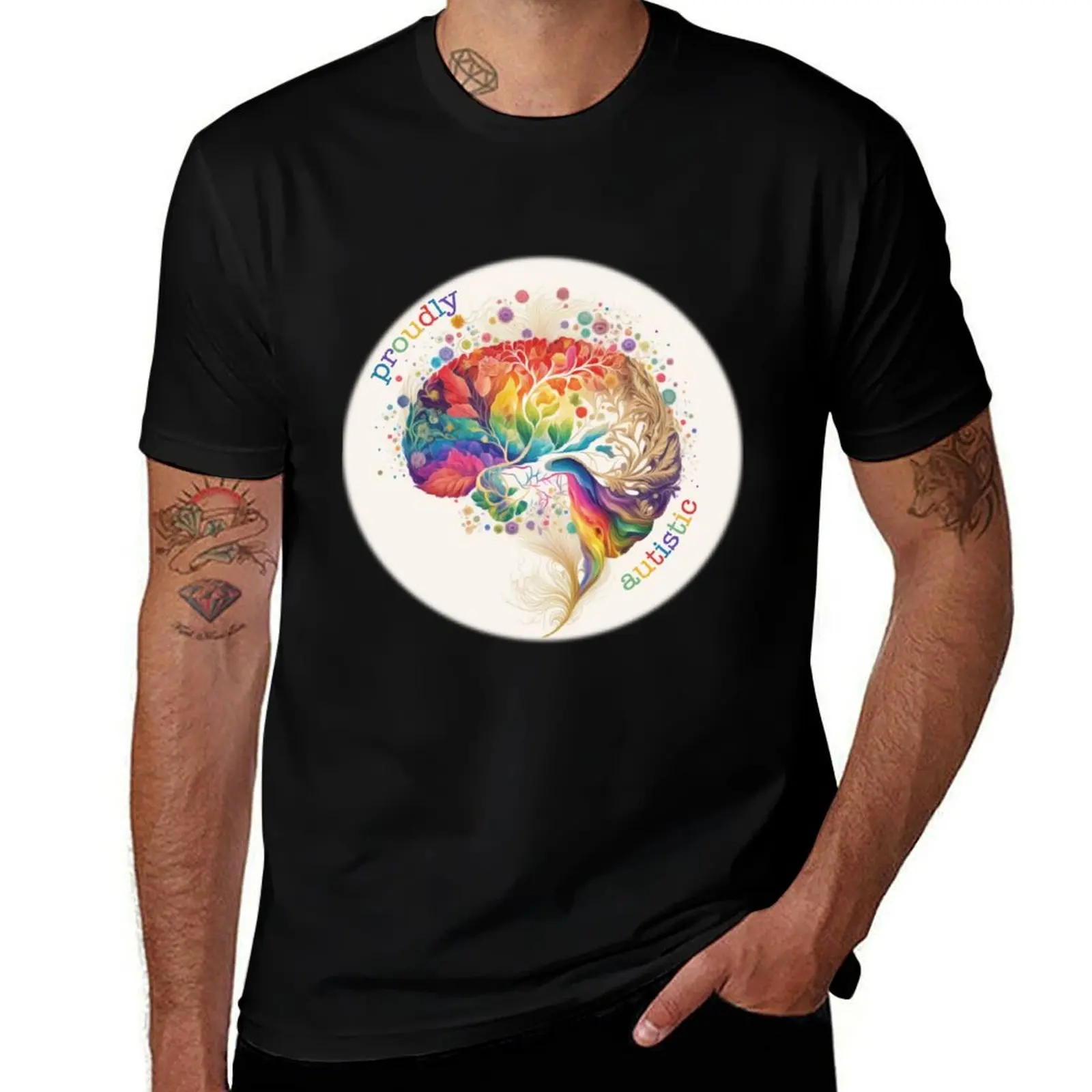 

Autistic pride T-Shirt man t shirt summer man t shirt cotton high quality T-Shirt