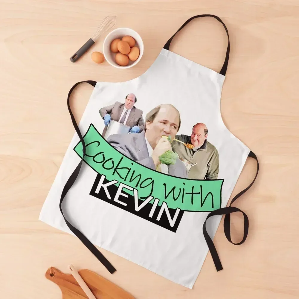 

Cooking with Kevin Malone Apron beauty master Kitchen Kawaii Accessories Waiter Uniforms Apron
