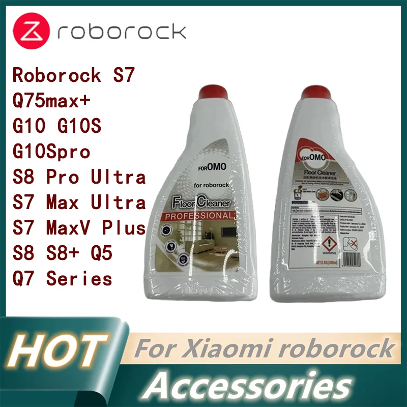 

480ML for Roborock Omo Floor Cleaning Solution Accessories Liquid Suit S7,S85,G10,99.9% Antibacterial, Non-toxic