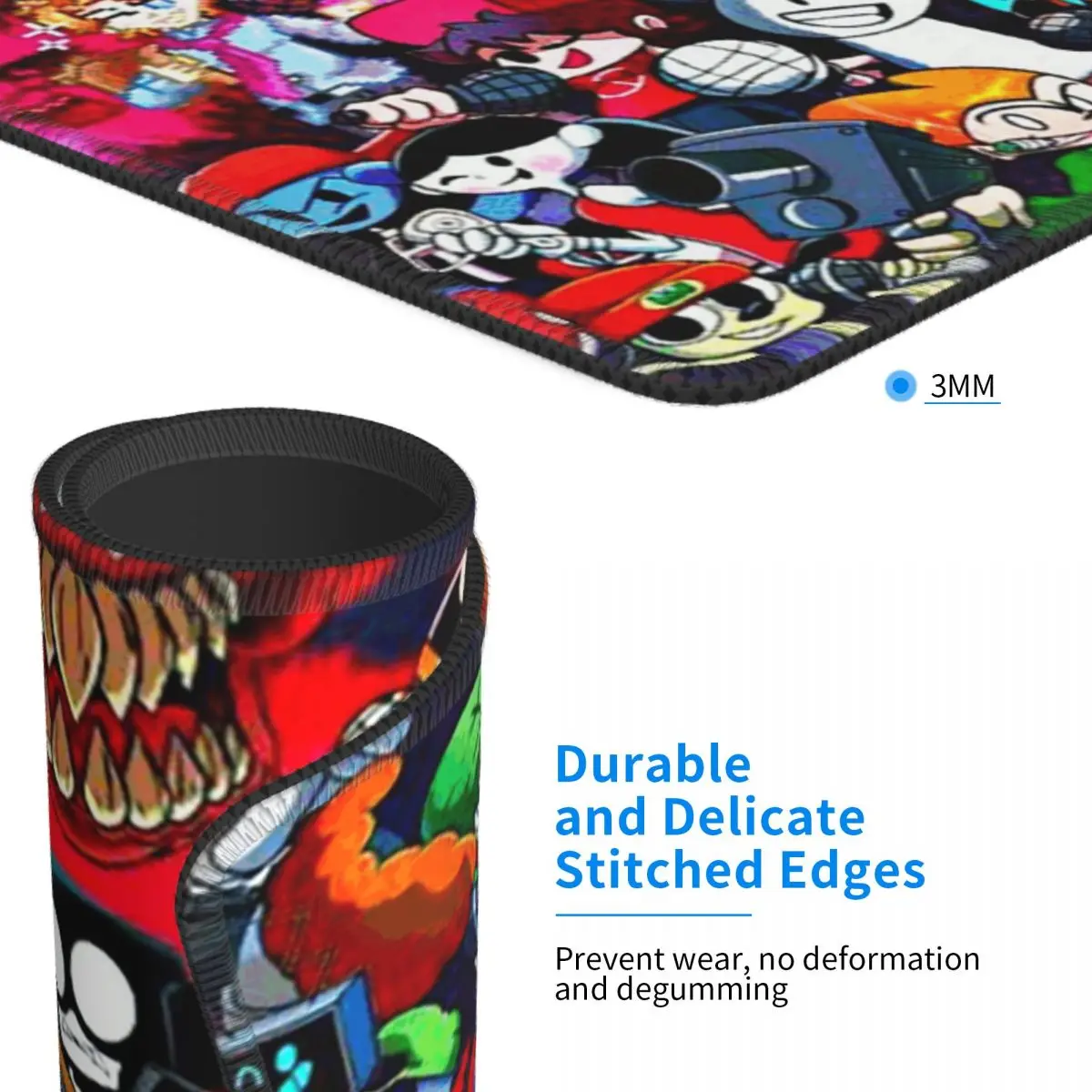 ليلة الجمعة Funkin شخصيات Fnf لعبة ماوس الوسادة الكمبيوتر لوحة المفاتيح ماوس حصيرة ألعاب الكمبيوتر المحمول حصيرة مكتب الجدول الحصير