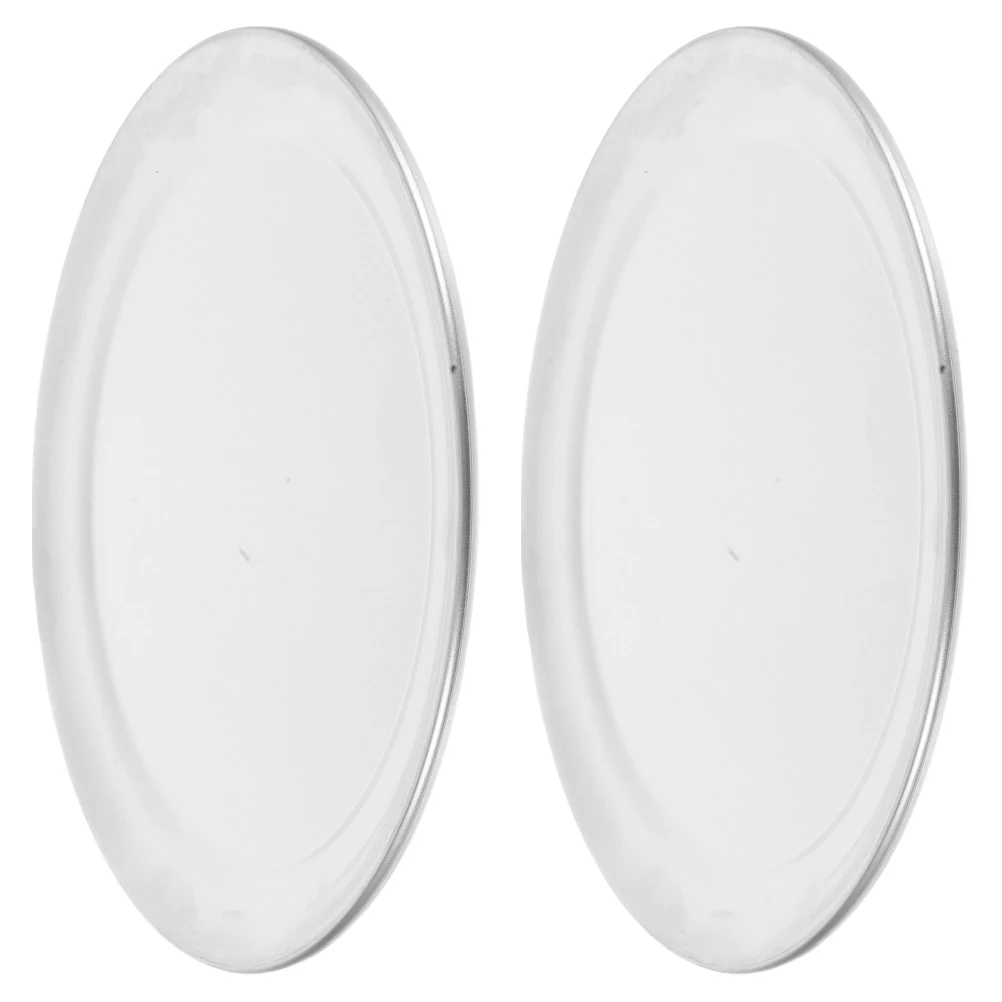 

2 Pcs Baking Tray Pizza Pans Nonstick Silver Stainless Steel Crisper Large Size High Temperature Resistant Oven Use Pizza Plates
