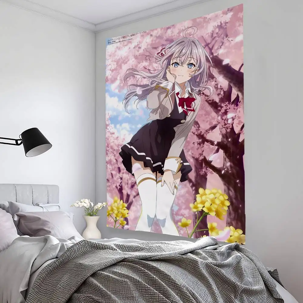 علاء يخفي مشاعرها في غرفة النوم الروسية المزخرفة وغرفة المعيشة والحديقة الخارجية المصنوعة من الألياف الدقيقة لافتة فنية لخلفية الديكور