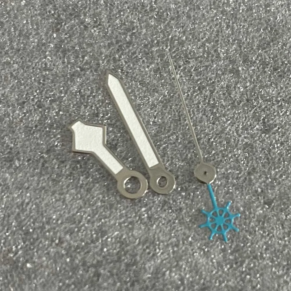 Зеленые светящиеся мужские часы с серебристыми краями/треугольные секундные стрелки, запасные части для NH35/NH36/4R/7S