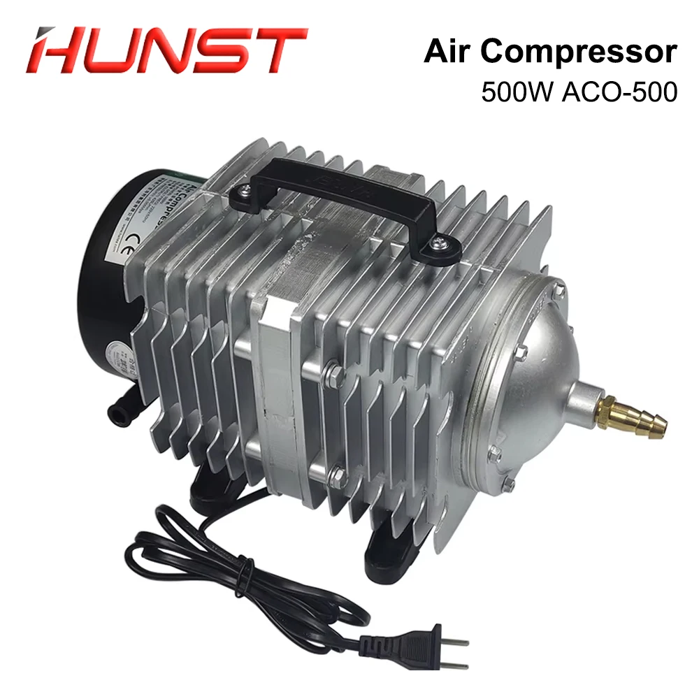 Hunst 500W sprężarka powietrza elektryczna magnetyczna pompa powietrza 220V 500W ACO-500, do maszyny do grawerowania laserowego CO2