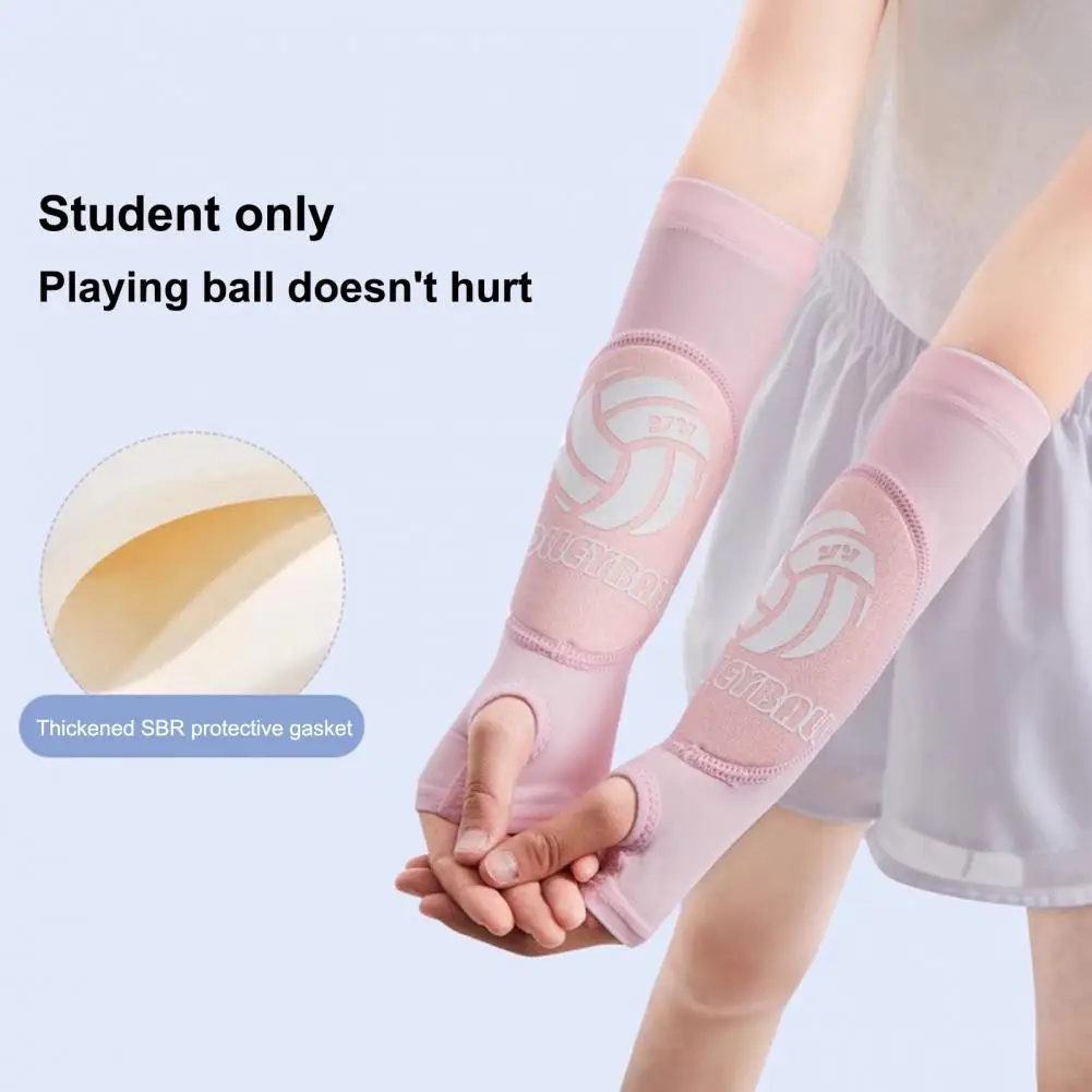 Forearm for Volleyball Teens Volleyball Arm Padded Sleeves Set Breathable Ice Silk Fabric Protective for Passing