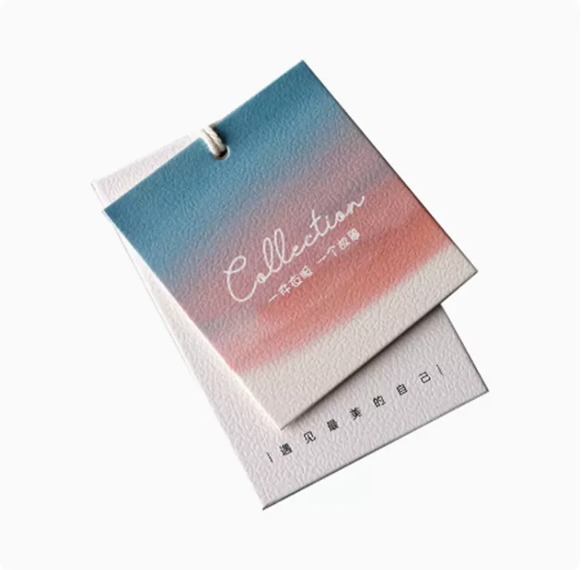 Clothing hang tag customization logo clothing store high-end light luxury label customization hanging design price trademark