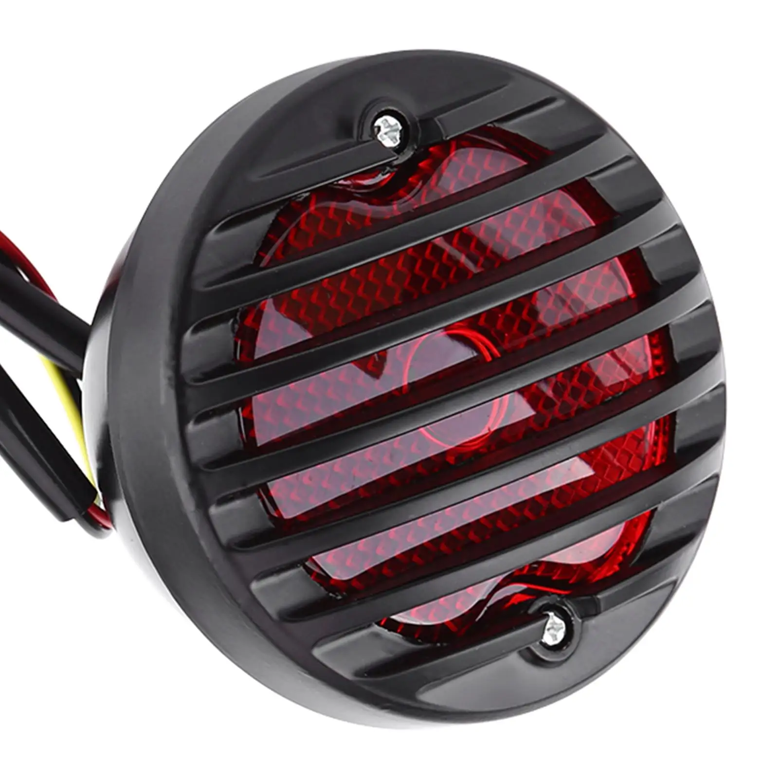Motorcycle ATV Tail Brake Light Black Round Brake Light For bobber Chopper Scooters Motocicleta Accessories image 6