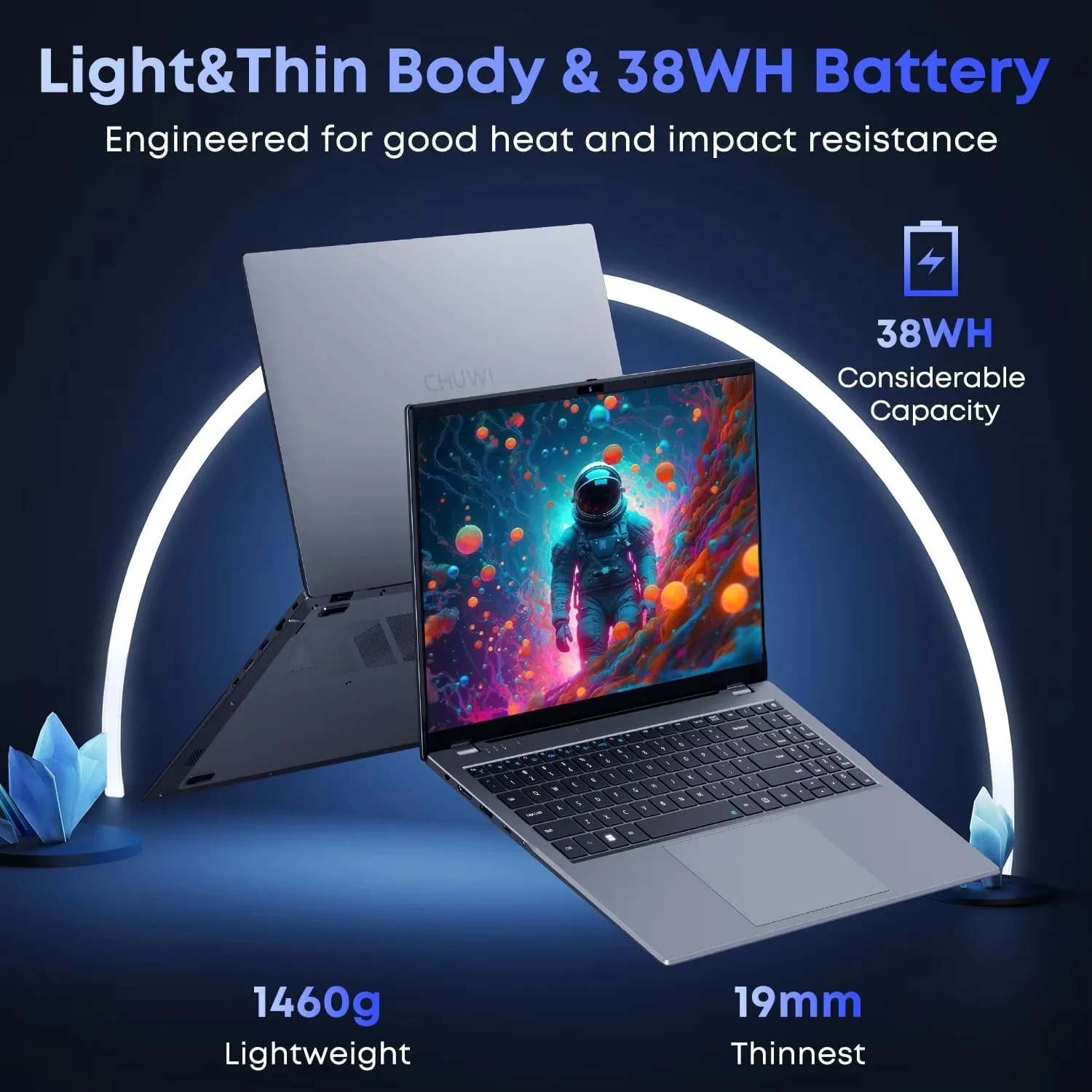 CHUWI CoreBook X 게이밍 노트북 AMD R5-7430U 16GB DDR4 RAM 512GB SSD 14.1인치 FHD IPS 화면 경량 노트북 Windows 11