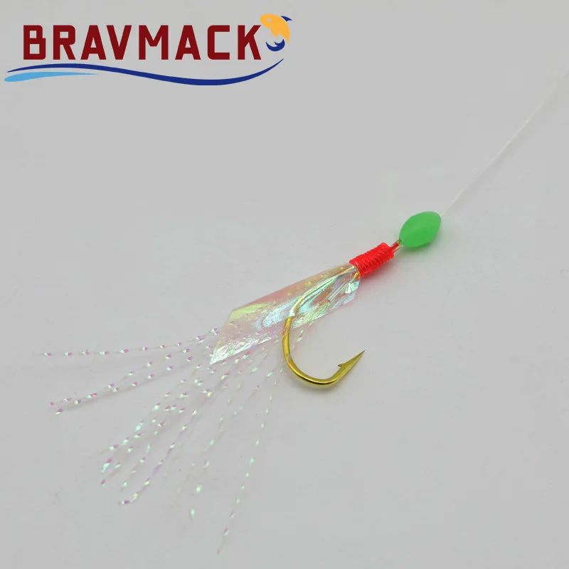 خطاف الصيد 1/2/6 حزمة لينة الصيد إغراء الحفارات الطعم الرقص إغراء لينة إغراء البالية وهمية سلسلة كريستال الشائكة هوك الصيد السحر #3