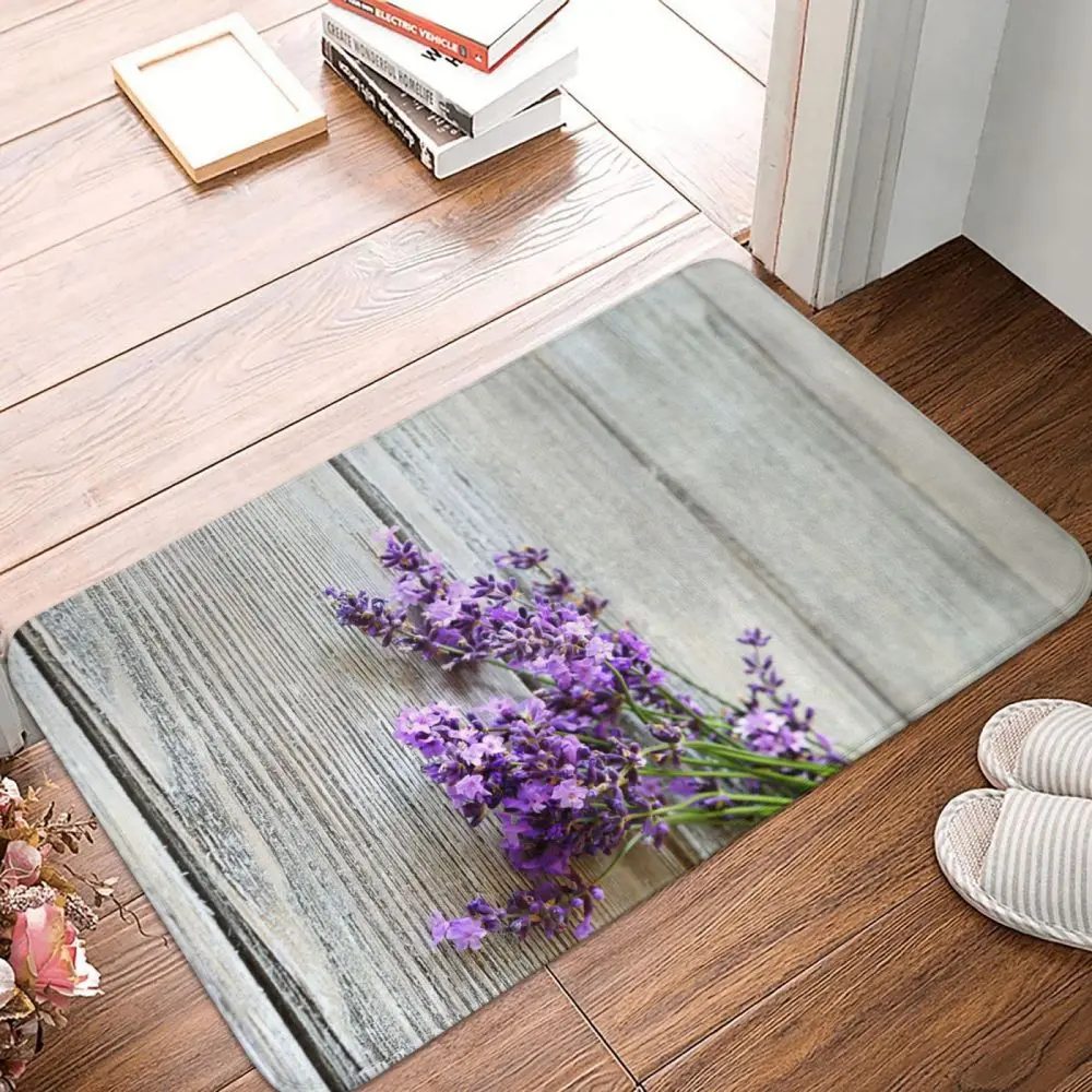 Lavender print mat kitchen mats for floor  doormat  welcome mat Entrance door mat bath mat Entrance door mat customized mat