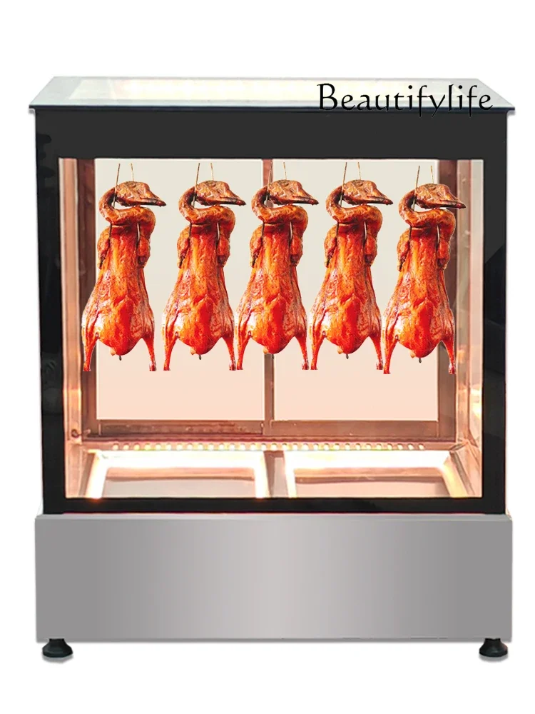 Commercial roast duck insulation cabinet type cooked meat constant temperature display cabinet