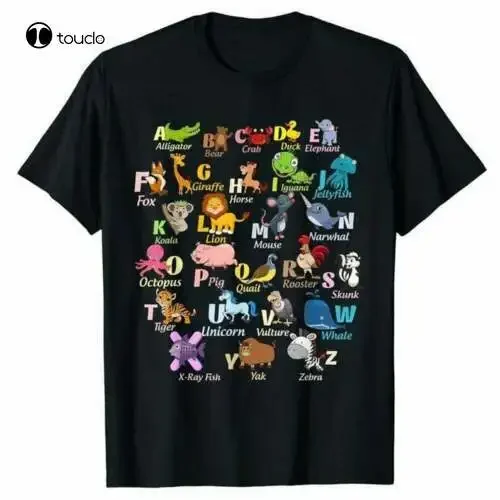 Abc A Rhyming Animal Alphabet T-Shirt Learning Kids Gifts Funny Tee Shirt