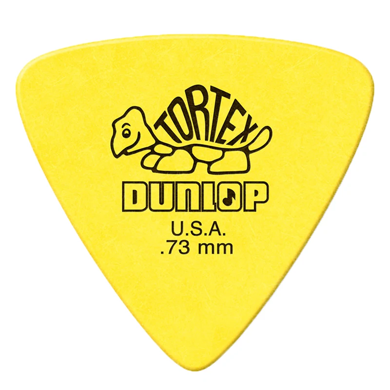 Dunlop     Pick. 431R Tortex Triangle frosted acoustic/electric guitar pick. Thickness: 0.50/0.60/0.73/0.88/1.00/1.14mm.