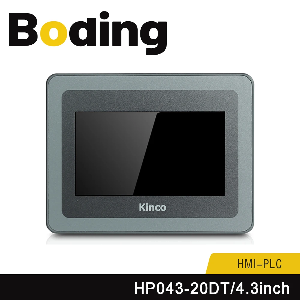 Boding Kinco Hp043-20dt Hmi Plc All In One 4.3inch Touch Screen With Programmable Controller Integrated Panel Di9 Do9 2ai Rs485