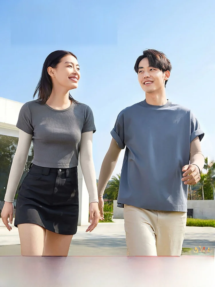 

Летние дышащие перчатки Benee Ice Silk для защиты от солнца, тонкие, облегающие, для активного отдыха, для пар, с УФ-защитой