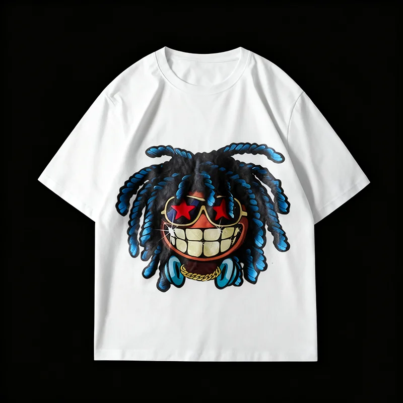 Summer loose short-sleeved round neck T-shirt, versatile casual short-sleeved top, unisex.