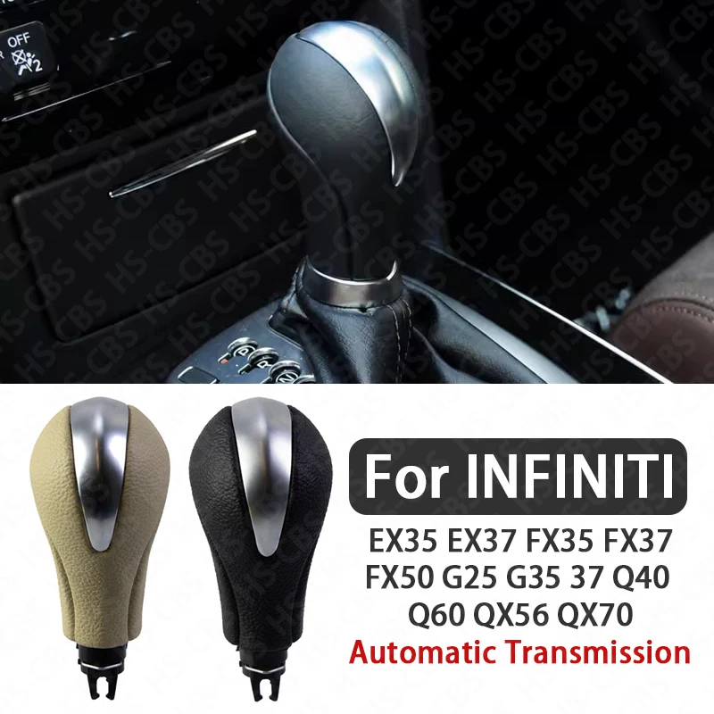 

Car Gear Shift Knob Head Automatic Transmission For INFINITI EX35 EX37 FX35 FX37 FX50 G25 G35 G37 Q40 Q60 QX56 QX70 ﻿