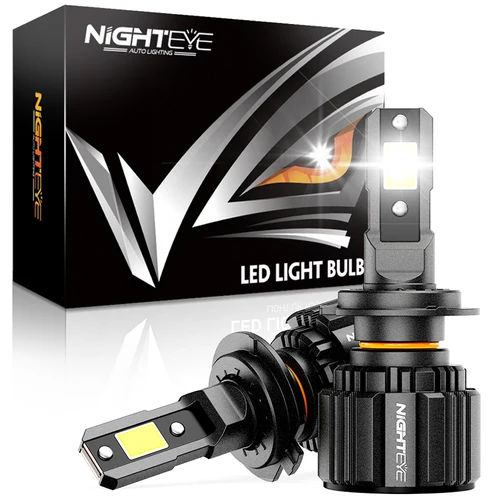 NIGHTEYE H7 LED Canbus 30000LM bombillas de faros de coche H4 HB3 9005 HB4 9006 H11 H8 H9 9012 luces Led 6500K blanco 12V 72W lámpara de automóvil