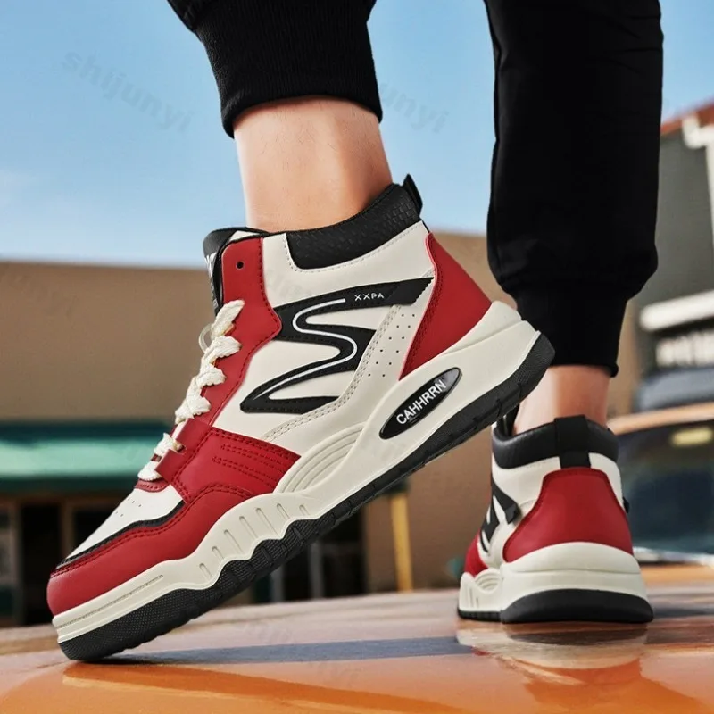 

Men's High-Top Sneakers Fashion Vintage Casual Shoes for Men Comfortable Non Slip Chunky Sneakers for Men Zapatillas De Hombre