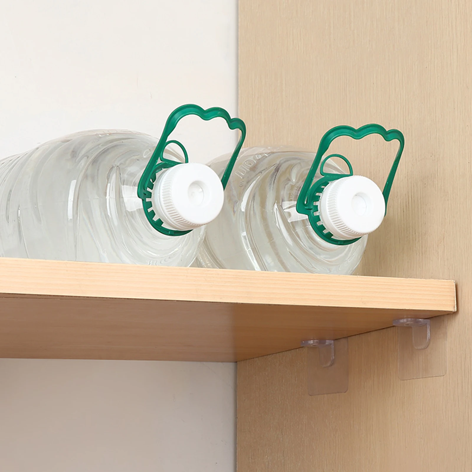 

12 Pcs Adhesive Shelf Brackets Partition Pin for Closet Punch Free Transparent Wall Mount Cabinet Storage Display