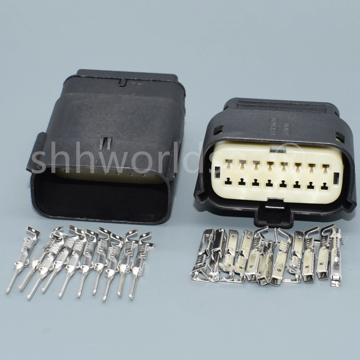 shhworldsea 16 Pin 33472-1601 33482-1601 Headlight Socket Automotive Lamp Light Connector For Ford Focus Mondeo 33472-1740