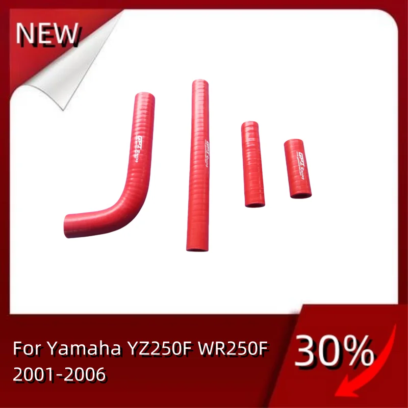 

NEW 4PCS TOP Silicone Radiator For Yamaha YZ250F WR250F 2001-2006 YZ WR 250 F Hose Pipe Tube Kit 2001 2002 2003 2004 2005 2006