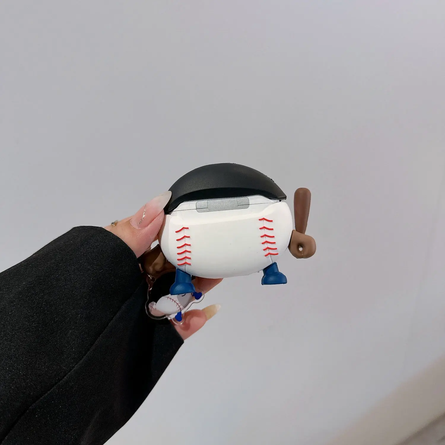 Leuke Honkbal Jongen Patroon Hoofdtelefoon Cover Voor AirPods Pro 2 Pro 3 2 1 Generatie Case Voor AirPods 4 Pro 2 2e Funda Met Sleutelhanger