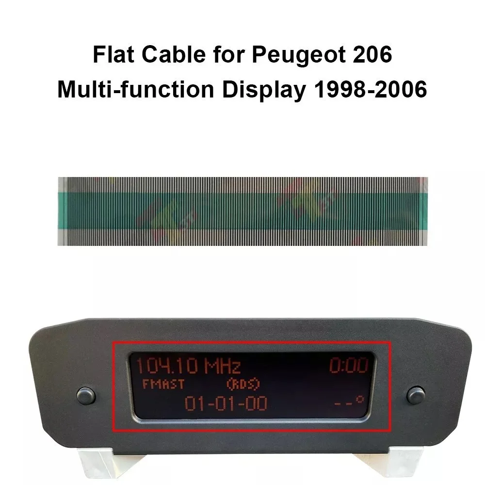 Flat Cable for Citroen C5/Xsara Peugeot 206/307 Board Computer Info Display Car Electronic Accessory