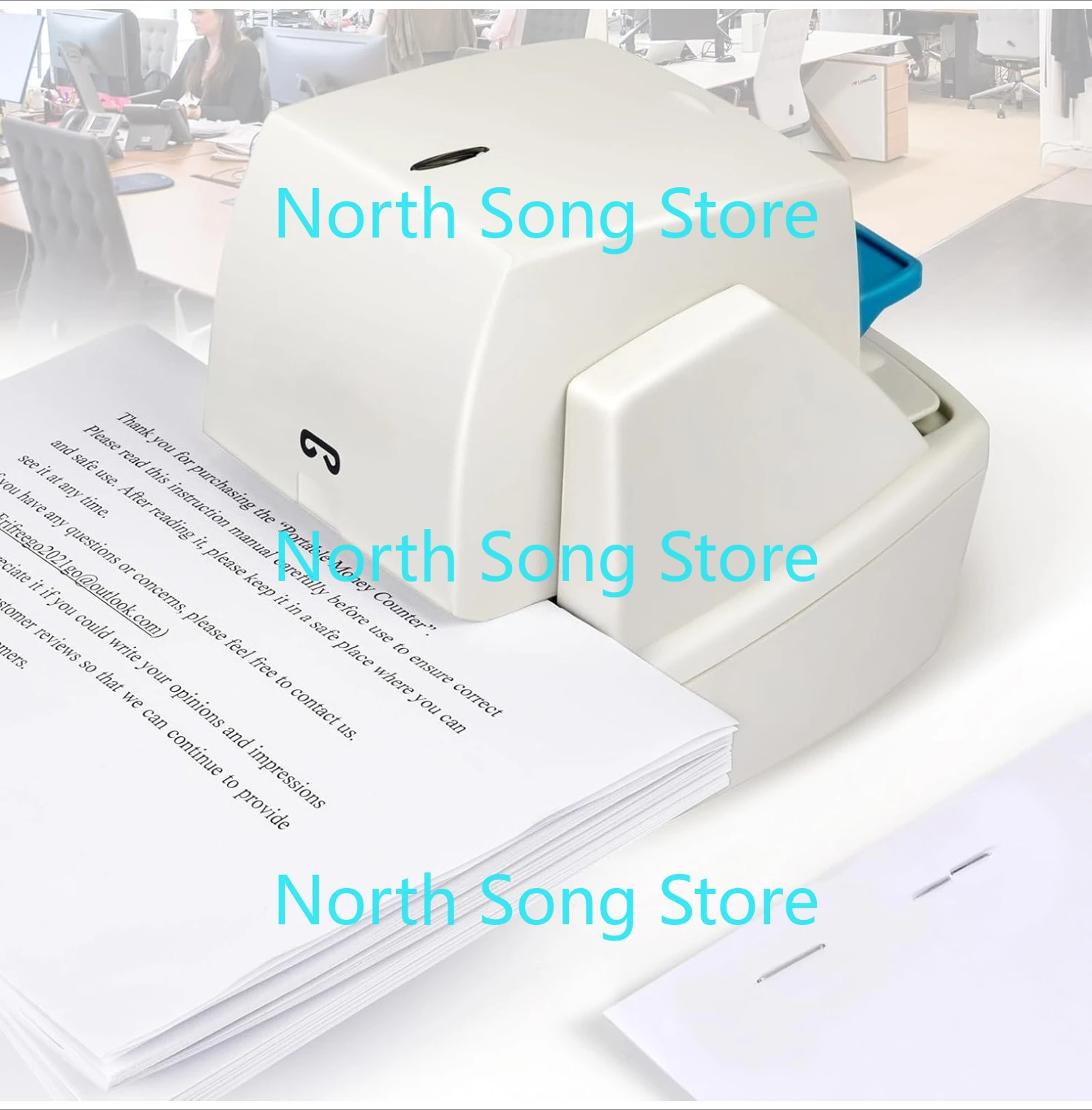 

Heavy Duty Electric Stapler, 70 Sheets 60g Paper Capacity, Automatic Flat-Clinch Stapler, Quiet and Anti-Jam, with 5500 Staples