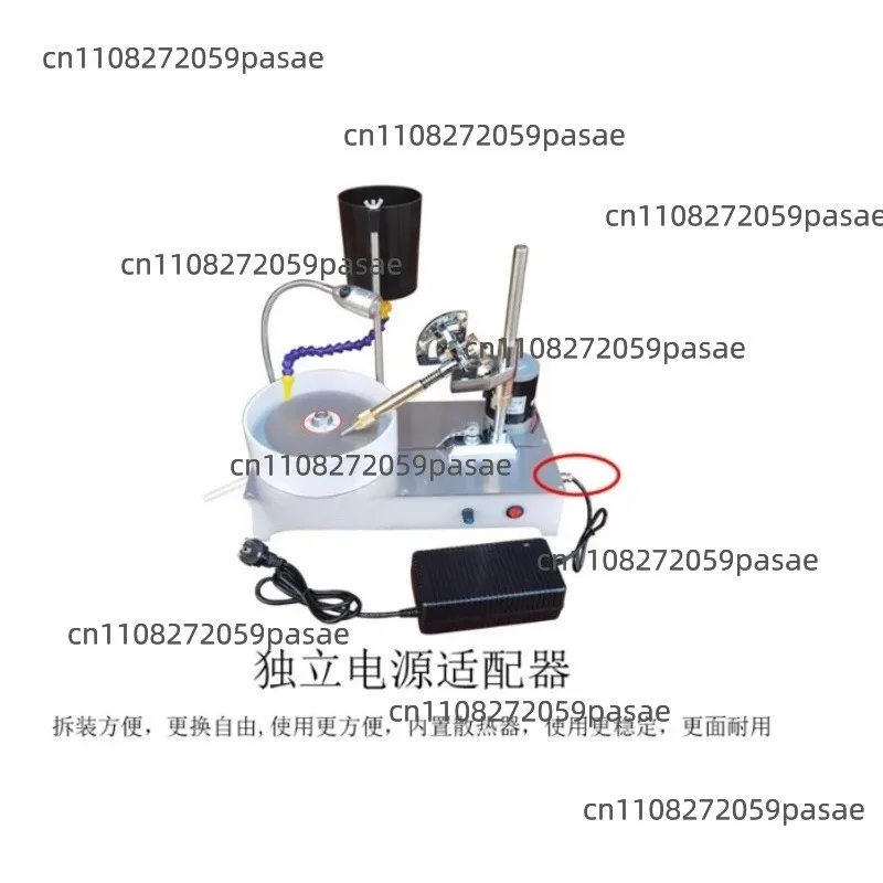 Mini 120W Gemstone Grinding Faceting Machine 2800RPM Precise Stone Cutting And Polishing Lapidary Flat Grinder for Jewelry Makin