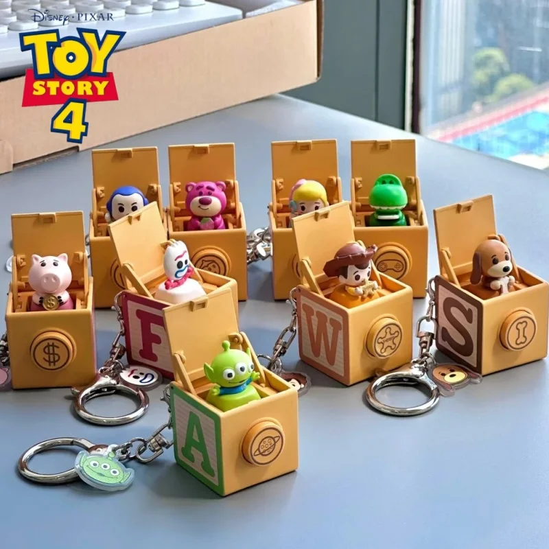 

Подлинный брелок для снятия стресса «История игрушек Диснея», глухая коробка, настоящая клавиатура, забавный кулон, модная фигурка, коллекционная игрушка в подарок