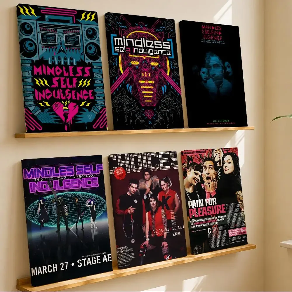 Electronic Band M-Mindless Self IndulgenceS Framed Wall Painting Framed Poster Wall Decor – Complements Any Wall Ambiance