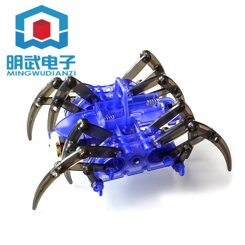 Spider Robot DIY Technology Small Production Invention Electric Crawling Science Toy Assembly Material Gift