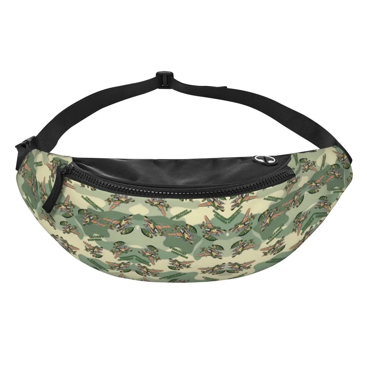 Custom Italian Brainrot Fanny Pack for Women Men Cool Animals Cartoon Crossbody Waist Bag Cycling Camping Phone Money Pouch