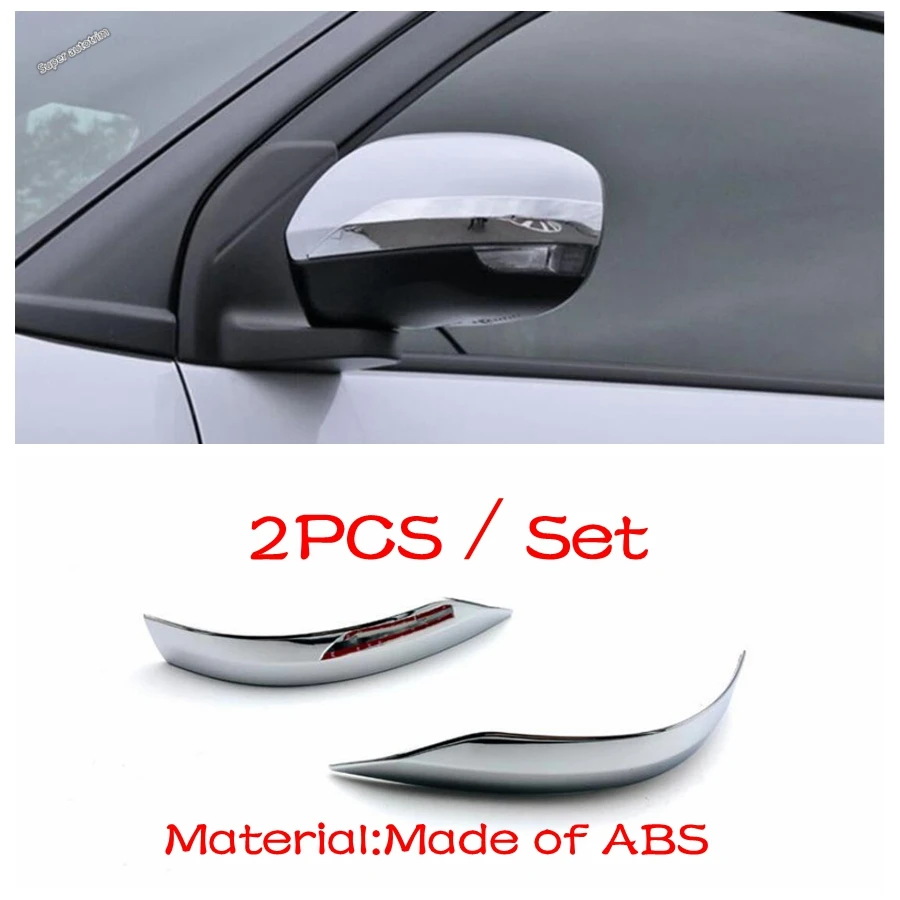 Outside Door Rearview Mirror Lower Deflector Cover Trim 2PCS Fit For Daihatsu CANBUS 2022 - 2024 Chrome Modification Accessories