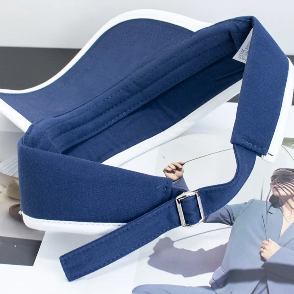 قبعة شمس كاجوال كلاسيكية من الأعلى ، مقاومة للشمس ، لا تبلغ ذروتها ، ومطرزة ، وجيدة التهوية