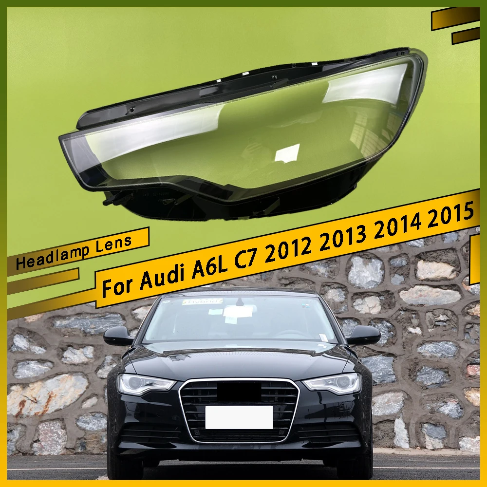 

Прозрачная крышка автомобильной фары, стеклянный абажур, чехол, автомобильные аксессуары для Audi A6L C7 2012 2013 2014 2015