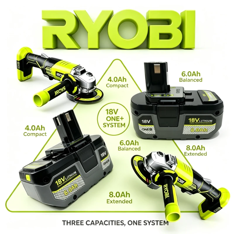 RYOBI ONE+ Original 18V 6Ah Quick Charge Lithium Battery Dust-Proof Fits P107 P108 RB18L50 Outdoor Jobsite Power Tools Battery