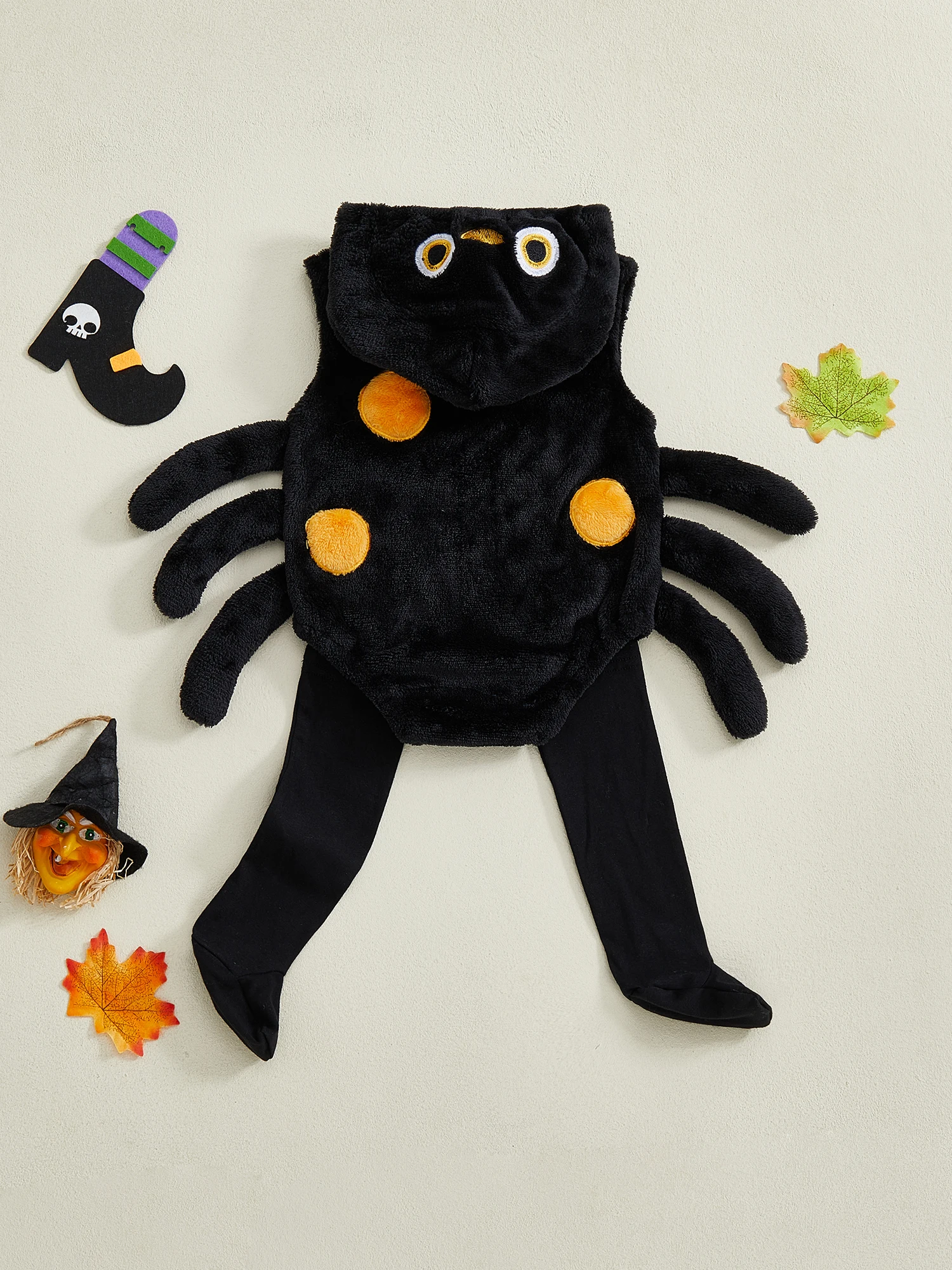 

Toddler Halloween Bat Costume Bat Wing Hooded Romper and Sock Set for Baby Cosplay Party Dress-up Outfit for Holiday