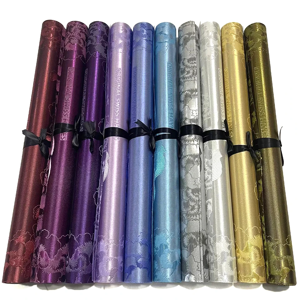 

Швейцарская дамасская ткань, африканская повязка на голову для женщин, свадьба TX-4