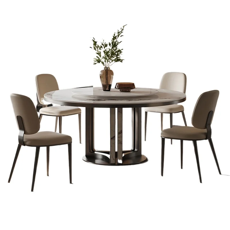 

Dining table round eating table Italian minimalist round dining table modern minimalist