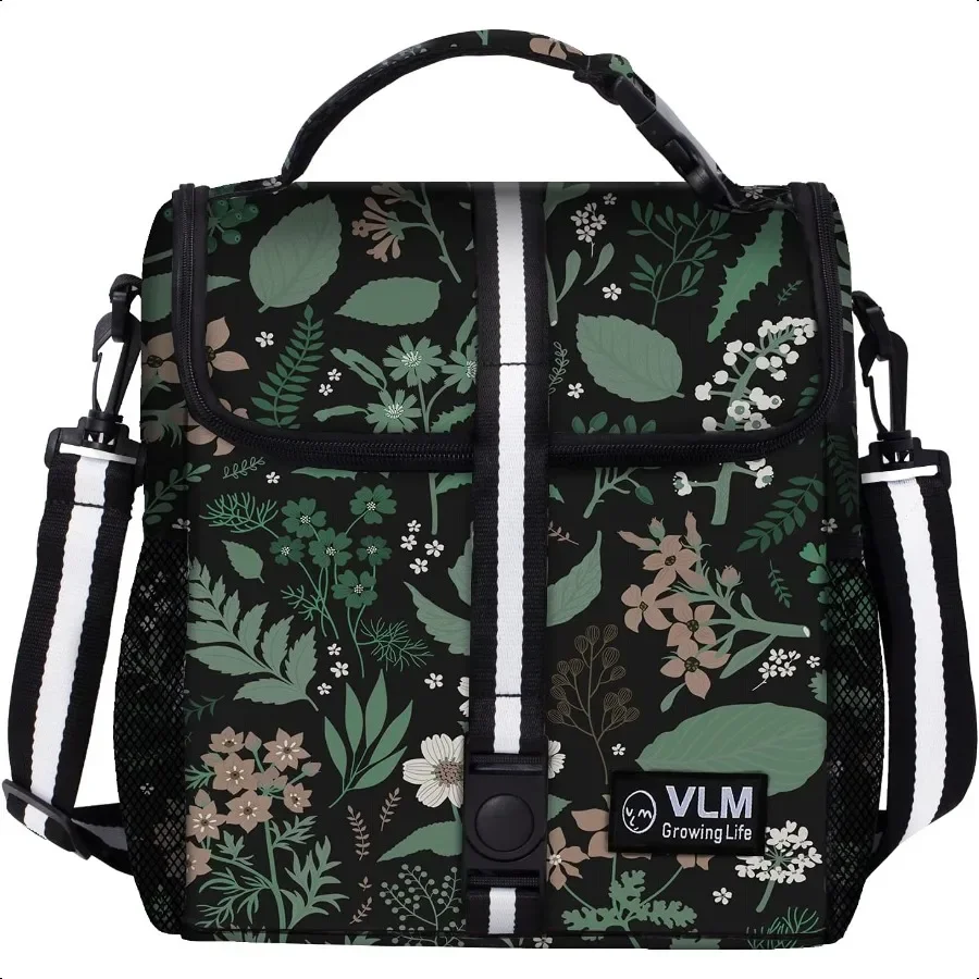 

Lunch Box for Women Insulated Lunch Bag Women with Adjustable Shoulder Strap Cute Lunch Tote Bag for Work Picnic Camping Big Si