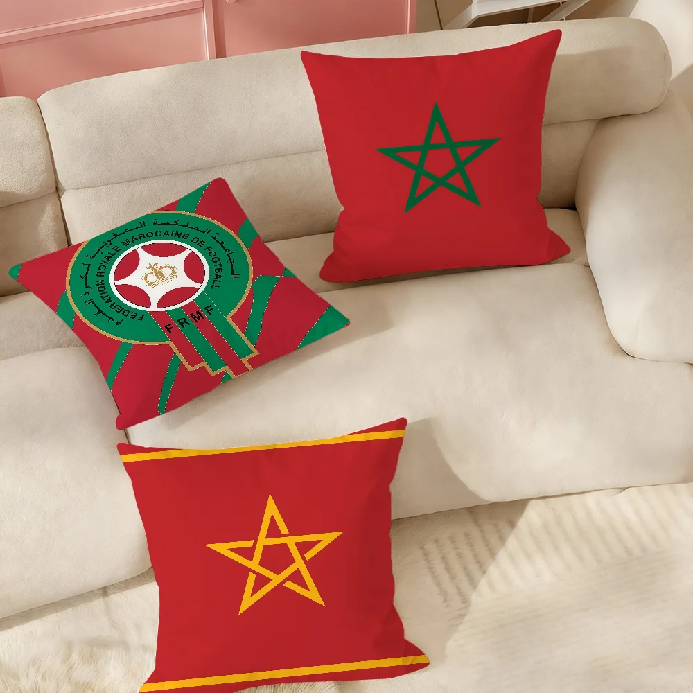 Luxury Morocco Flag Pillow Case Suitable For Bedrooms Living Rooms Cars Home Decoration