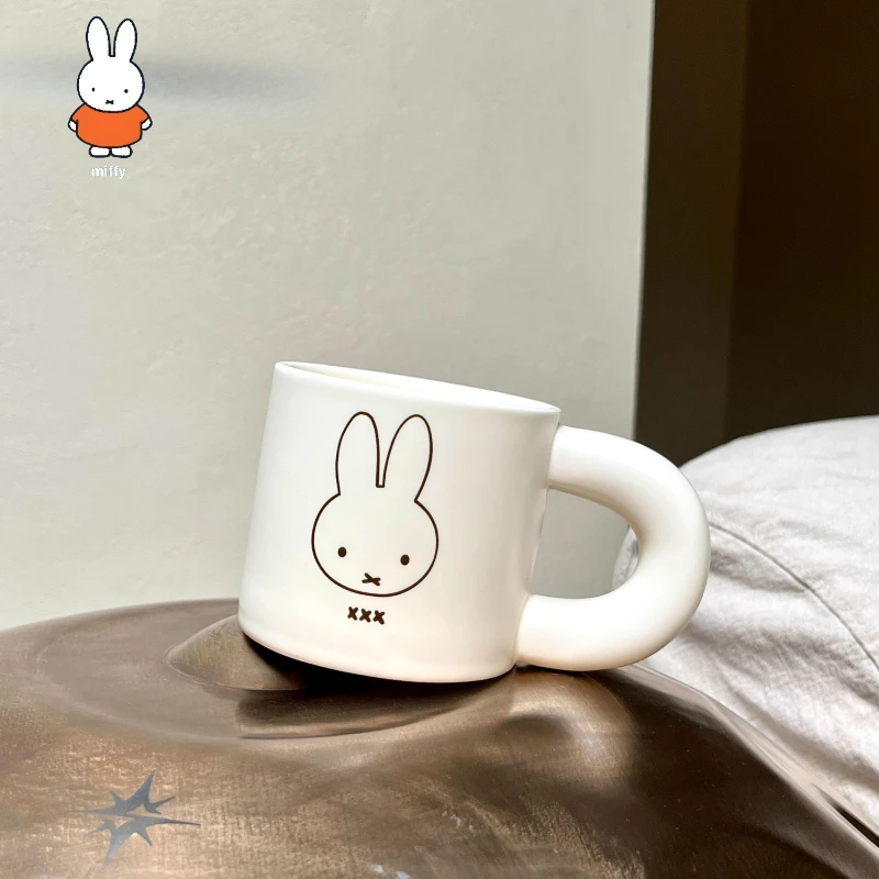 

Miffy Rabbit Chubby Cup, Cute Coffee Breakfast Milk Mug, Office Drinking Water Ceramic Cup
