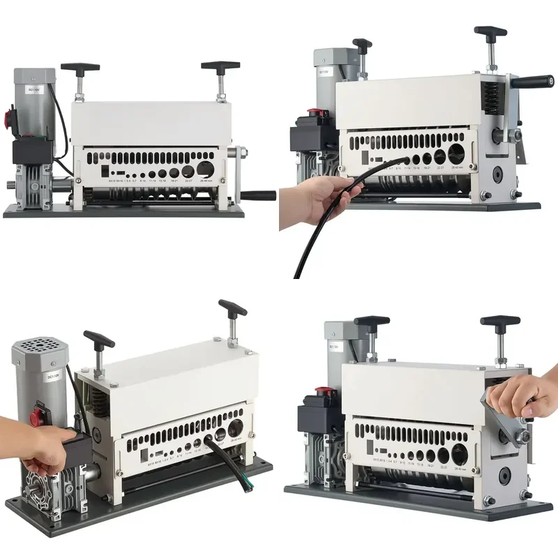 for Cable Manufacturing Equipment 11 Channel Automatic Copper Cable Stripper 0.06-1mm 370W Manual Wire Stripping Machine