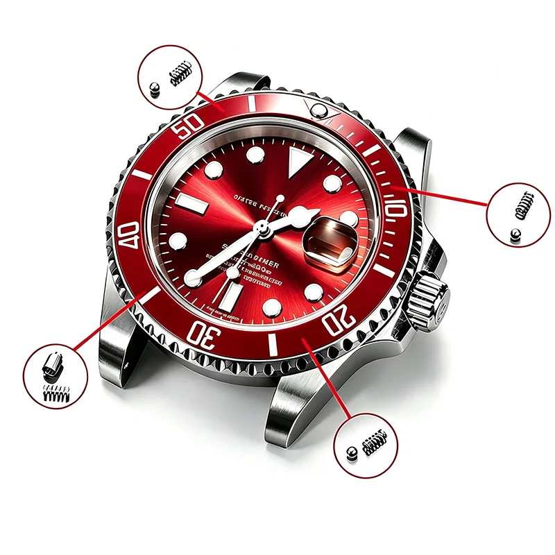 Watch Case Back Cover Waterproof Sticker Bottom cover Film Clear Round Dia 18mm-45mm Dustproof Waterproof Film Watch Case Parts