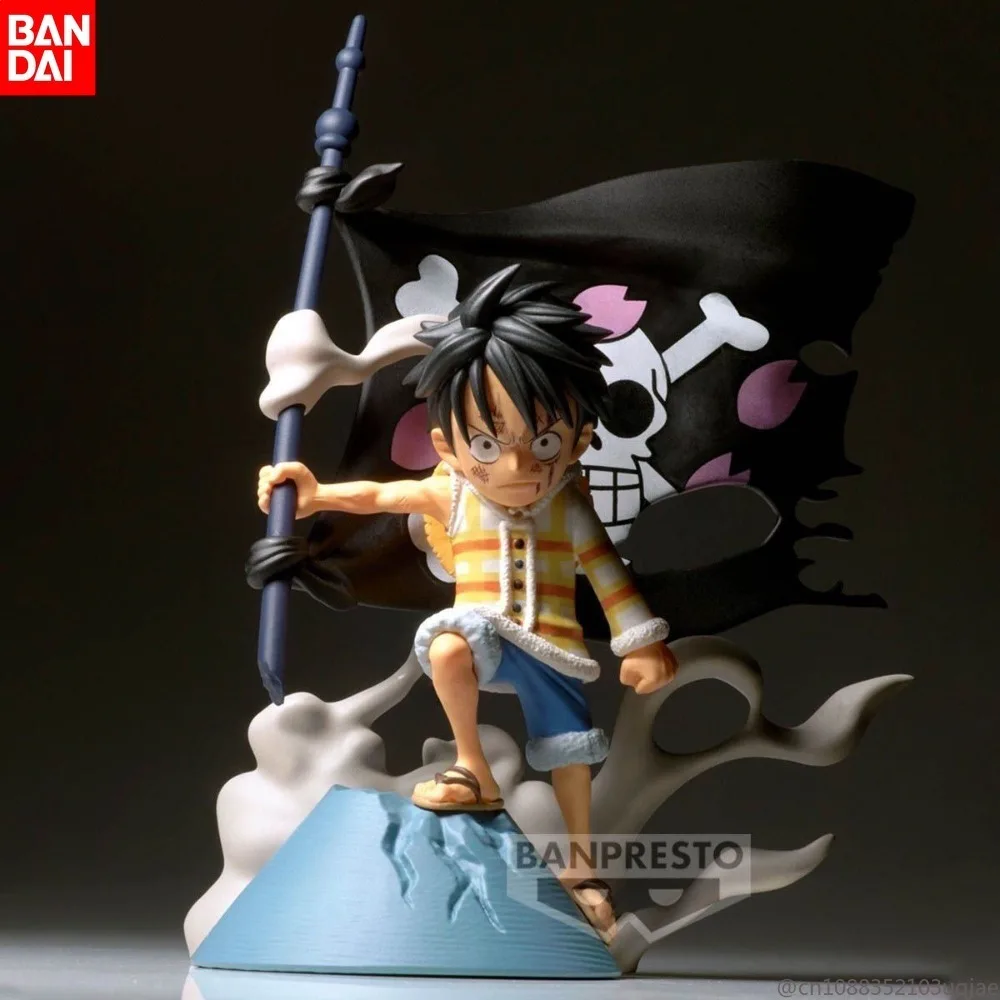 Bandai ein stück affe d. Ruffy Anime Figuren Spielzeug der Flaggens chutz Ruffy Anime Charakter Puppe Action figur Modell Spielzeug Geschenk