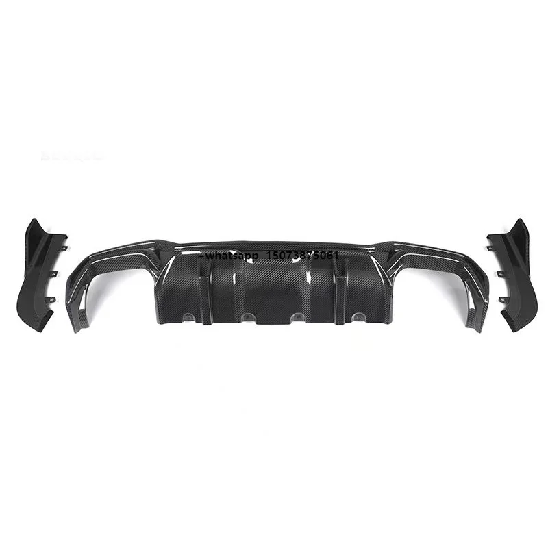 SQ Style Gloss Dry Carbon Fiber Car Accessories Rear Diffuser Lip for 4 Series G22 G23 Coupe 2021+ Carbon Diffuser